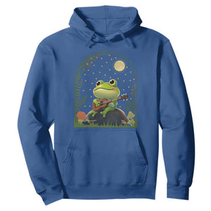 Frog Playing Guitar Hoodie Gift for Musicians TS12 Royal Blue Print Your Wear