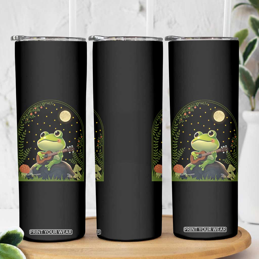 Frog Playing Guitar Skinny Tumbler Gift for Musicians TS12 Print Your Wear