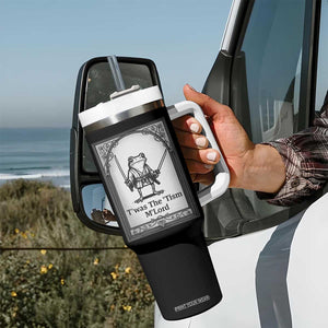 Twas The Tism MLord Tumbler With Handle Funny Medieval Knight Frog Gift TS12 Print Your Wear