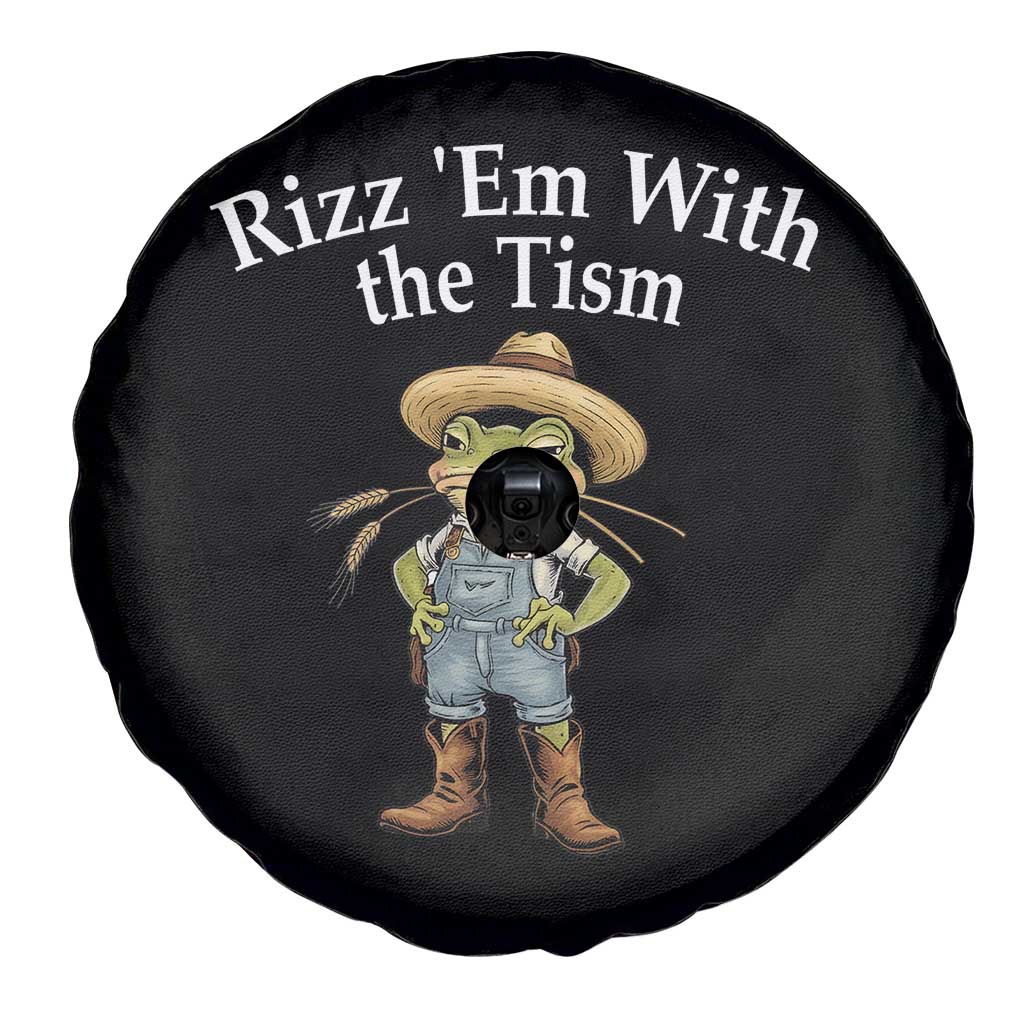 Autism Frog Spare Tire Cover Funny Rizz Em With The Tism TS12 Print Your Wear