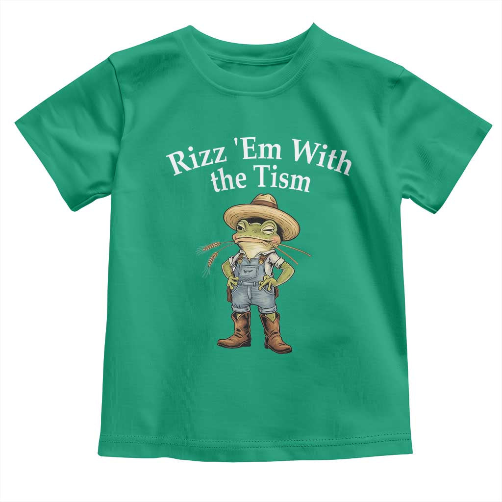 Autism Frog Toddler T Shirt Funny Rizz Em With The Tism TS12 Irish Green Print Your Wear