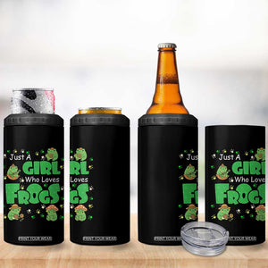 Just A Girl Who Loves Frogs Gift 4 in 1 Can Cooler Tumbler TS12 Print Your Wear