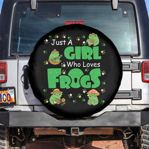 Just A Girl Who Loves Frogs Gift Spare Tire Cover TS12 No hole Black Print Your Wear