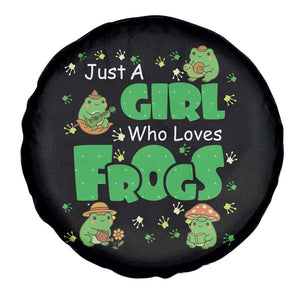 Just A Girl Who Loves Frogs Gift Spare Tire Cover TS12 Print Your Wear
