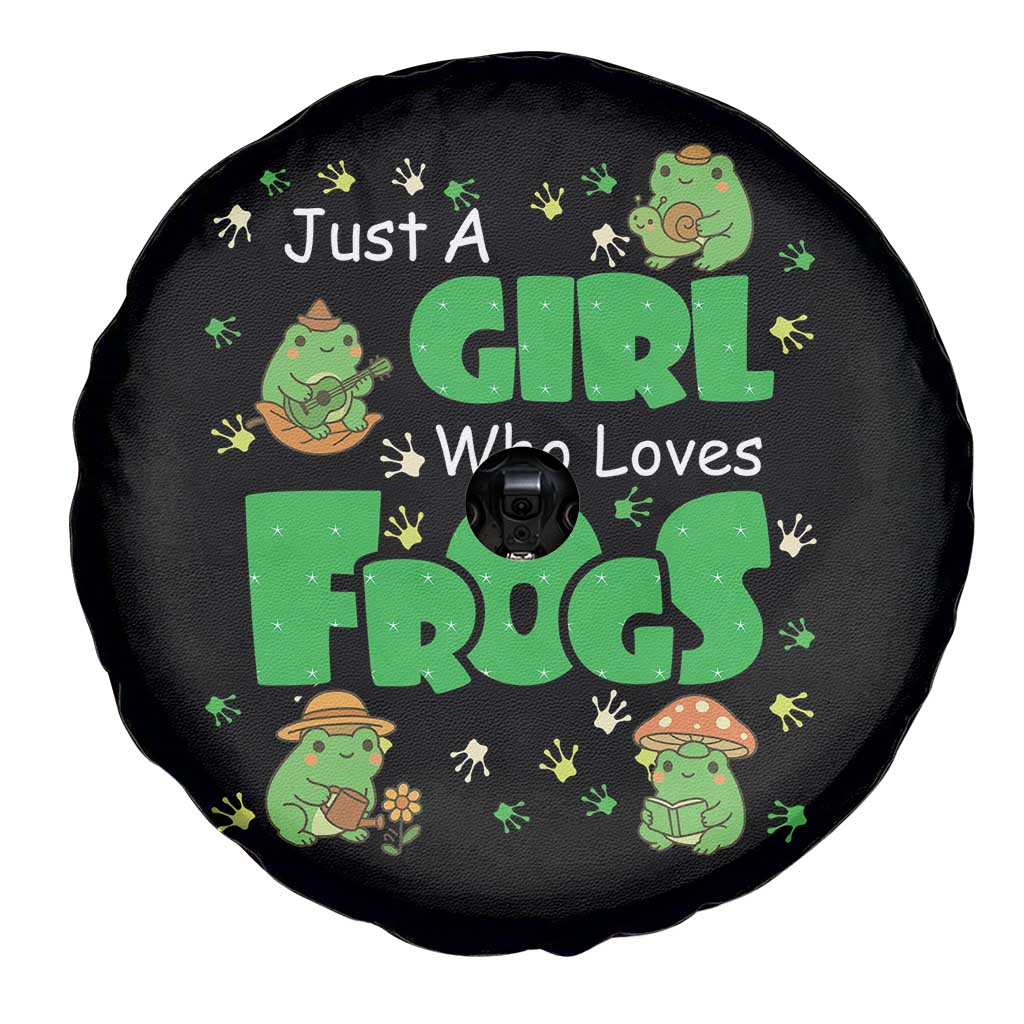 Just A Girl Who Loves Frogs Gift Spare Tire Cover TS12 Print Your Wear