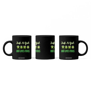 Just A Girl Who Loves Frogs Coffee Mug Frog Lover TS12 Print Your Wear