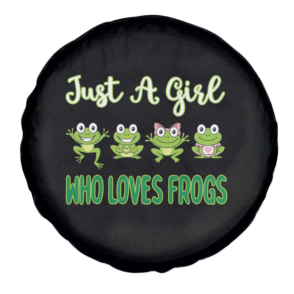 Just A Girl Who Loves Frogs Spare Tire Cover Frog Lover TS12 Print Your Wear