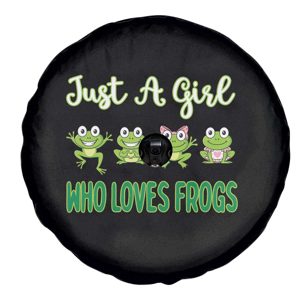 Just A Girl Who Loves Frogs Spare Tire Cover Frog Lover TS12 Print Your Wear