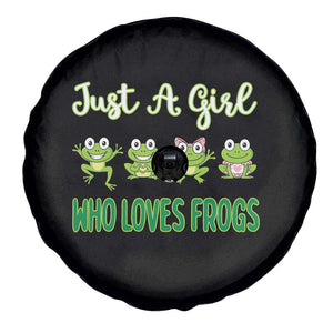 Just A Girl Who Loves Frogs Spare Tire Cover Frog Lover TS12 Print Your Wear