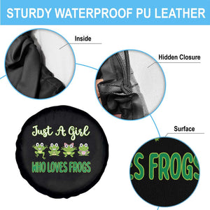 Just A Girl Who Loves Frogs Spare Tire Cover Frog Lover TS12 Print Your Wear