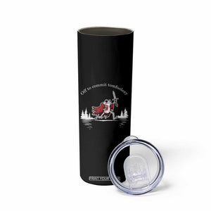 Off To Commit Tomfoolery Skinny Tumbler Frog Coffee Lover Gift TS12 Print Your Wear