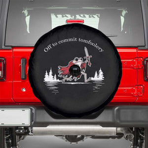Off To Commit Tomfoolery Spare Tire Cover Frog Coffee Lover Gift TS12 Black Print Your Wear