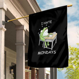 Funny Office Frog Garden Flag I Hate Mondays TS12 Print Your Wear