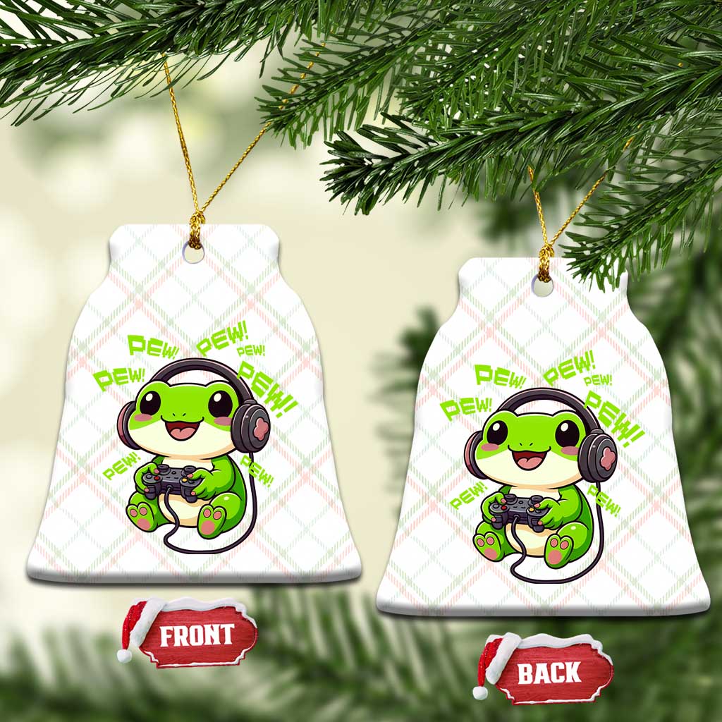 Funny Frog Playing Video Game Gift Ceramic Ornament TS12 Print Your Wear