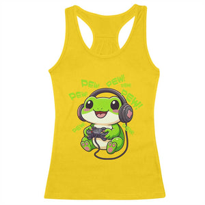 Funny Frog Playing Video Game Gift Racerback Tank Top TS12 Daisy Print Your Wear