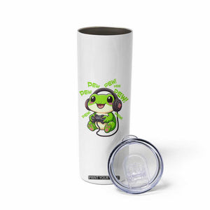 Funny Frog Playing Video Game Gift Skinny Tumbler TS12 Print Your Wear