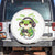 Funny Frog Playing Video Game Gift Spare Tire Cover TS12 No hole White Print Your Wear