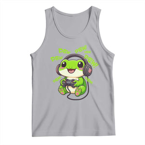 Funny Frog Playing Video Game Gift Tank Top TS12 Athletic Heather Print Your Wear