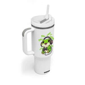 Funny Frog Playing Video Game Gift Tumbler With Handle TS12 Print Your Wear