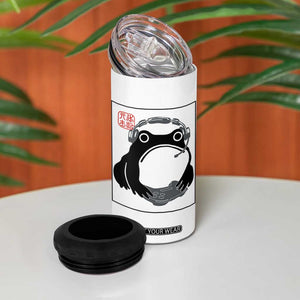 Grumpy Frog Gamer Japanese Ink Painting 4 in 1 Can Cooler Tumbler TS12 Print Your Wear