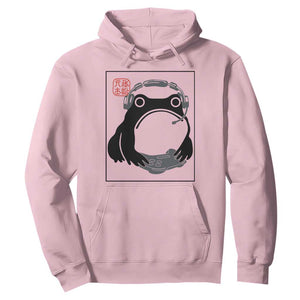 Grumpy Frog Gamer Japanese Ink Painting Hoodie TS12 Light Pink Print Your Wear