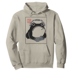 Grumpy Frog Gamer Japanese Ink Painting Hoodie TS12 Sand Print Your Wear
