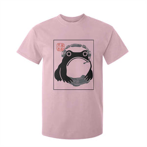 Grumpy Frog Gamer Japanese Ink Painting T Shirt For Kid TS12 Light Pink Print Your Wear