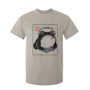 Grumpy Frog Gamer Japanese Ink Painting T Shirt For Kid TS12 Sand Print Your Wear