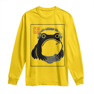 Grumpy Frog Gamer Japanese Ink Painting Long Sleeve Shirt TS12 Daisy Print Your Wear