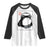 Grumpy Frog Gamer Japanese Ink Painting Raglan Shirt TS12 White Black Print Your Wear