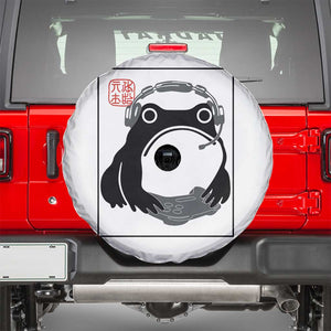 Grumpy Frog Gamer Japanese Ink Painting Spare Tire Cover TS12 White Print Your Wear