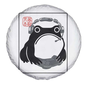 Grumpy Frog Gamer Japanese Ink Painting Spare Tire Cover TS12 Print Your Wear