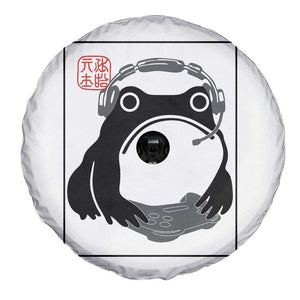 Grumpy Frog Gamer Japanese Ink Painting Spare Tire Cover TS12 Print Your Wear