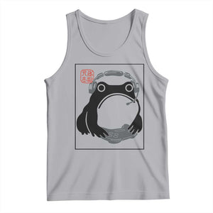 Grumpy Frog Gamer Japanese Ink Painting Tank Top TS12 Athletic Heather Print Your Wear