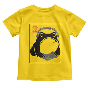 Grumpy Frog Gamer Japanese Ink Painting Toddler T Shirt TS12 Daisy Print Your Wear