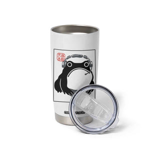 Grumpy Frog Gamer Japanese Ink Painting Tumbler Cup TS12 Print Your Wear