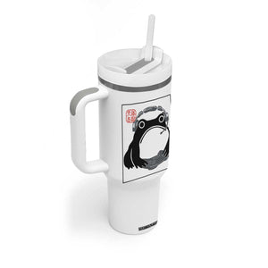 Grumpy Frog Gamer Japanese Ink Painting Tumbler With Handle TS12 Print Your Wear