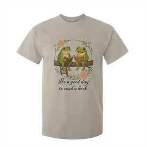 It Is A Good Day To Read A Book T Shirt For Kid Frog Book Lover TS12 Sand Print Your Wear