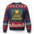 It Is A Good Day To Read A Book Ugly Christmas Sweater Funny Frog Reading TS12 Navy Red Print Your Wear