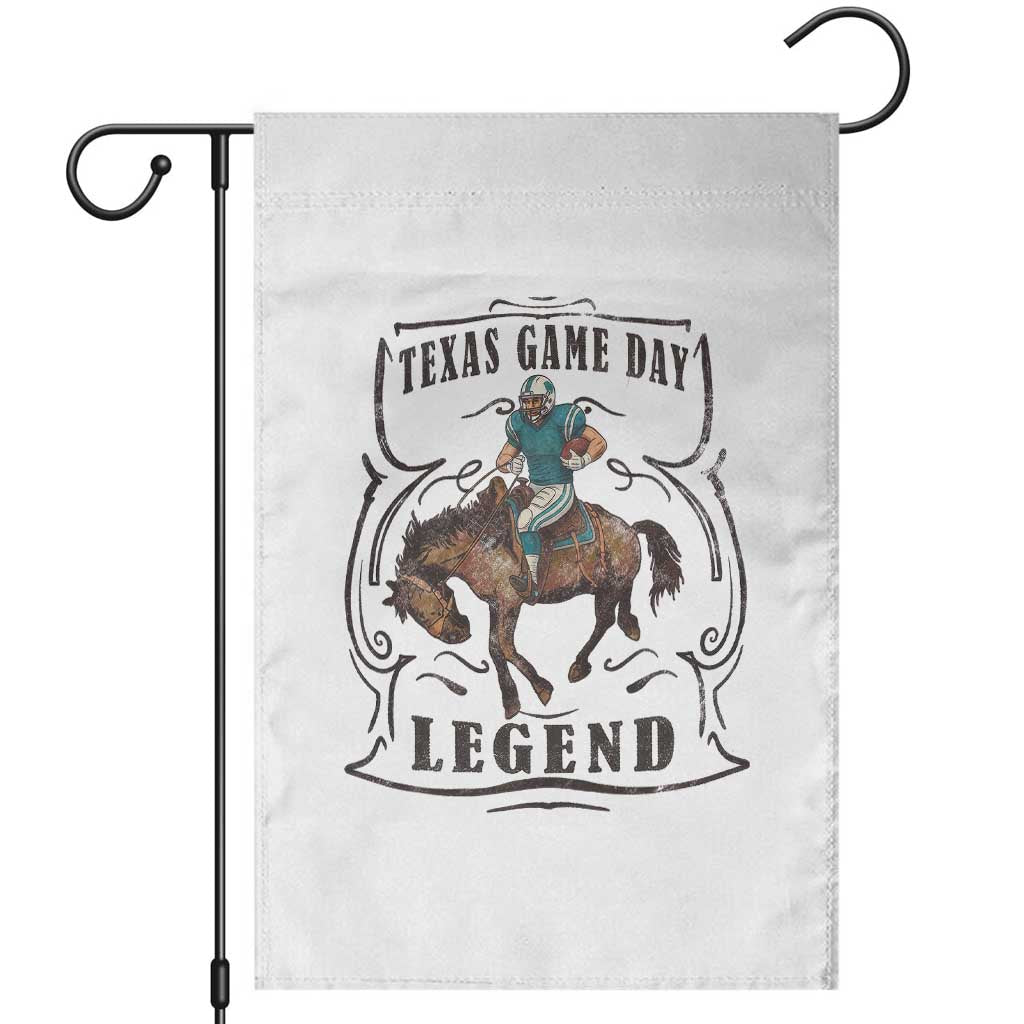 TX Game Day Legend Garden Flag Funny CFF TS12 White Print Your Wear