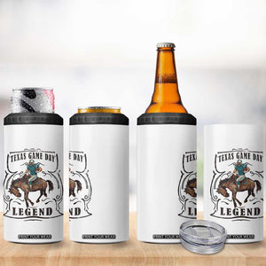 Texas Game Day Legend 4 in 1 Can Cooler Tumbler Funny Football Cowboy TS12 Print Your Wear