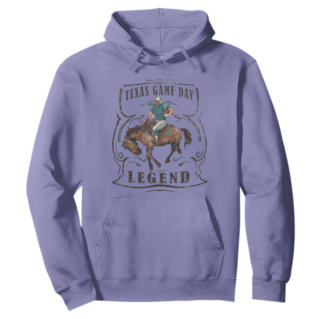 TX Game Day Legend Hoodie Funny CFF TS12 Violet Print Your Wear