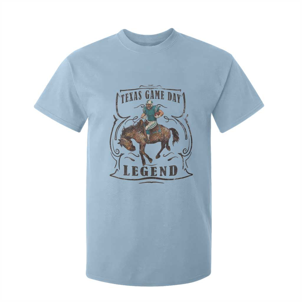 TX Game Day Legend T Shirt For Kid Funny CFF TS12 Light Blue Print Your Wear