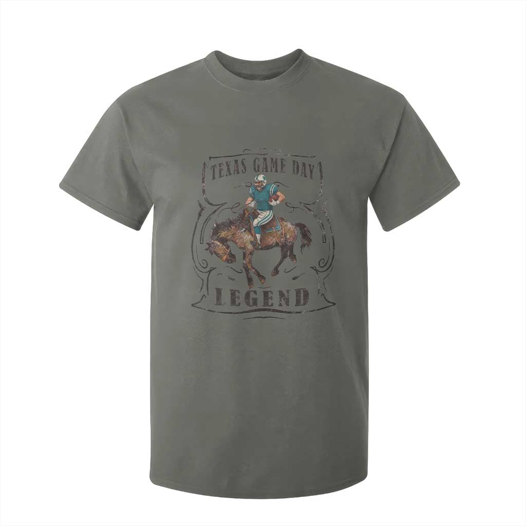 TX Game Day Legend T Shirt For Kid Funny CFF TS12 Military Green Print Your Wear