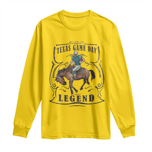 Texas Game Day Legend Long Sleeve Shirt Funny Football Cowboy TS12 Daisy Print Your Wear