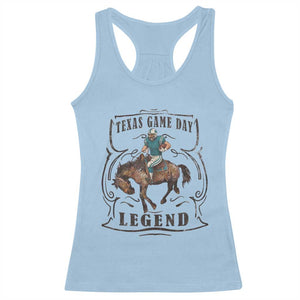 TX Game Day Legend Racerback Tank Top Funny CFF TS12 Light Blue Print Your Wear