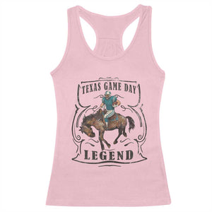 TX Game Day Legend Racerback Tank Top Funny CFF TS12 Light Pink Print Your Wear