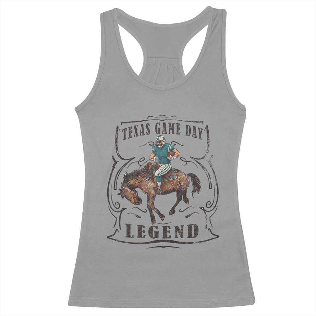 TX Game Day Legend Racerback Tank Top Funny CFF TS12 Sport Gray Print Your Wear