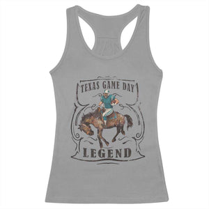 TX Game Day Legend Racerback Tank Top Funny CFF TS12 Sport Gray Print Your Wear