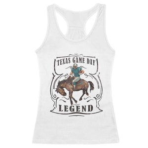 TX Game Day Legend Racerback Tank Top Funny CFF TS12 White Print Your Wear